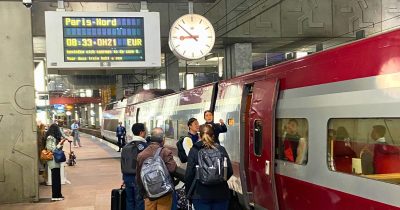 Arriving at Antwerp Central station from Amsterdam.