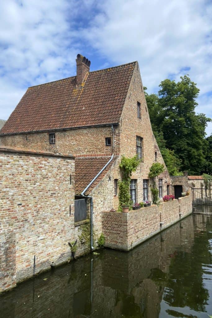 View on old town in Bruges, Belgium.