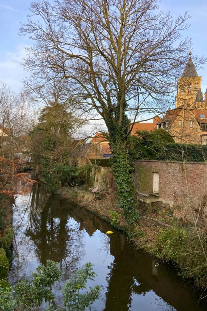 View on old town in Bruges, Belgium.