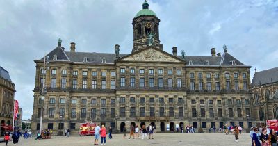 The Royal Palace on Dam Square Amsterdam.