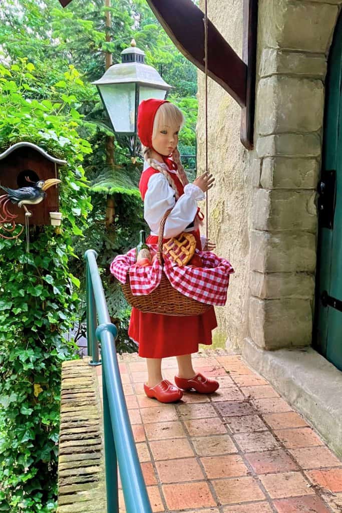 Little Red Riding Hood at the Fairy Tale Forest Efteling.