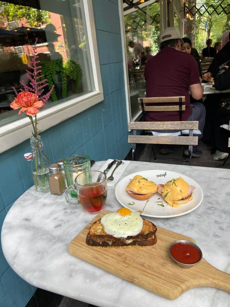 Breakfast in Amsterdam Herman and I enjoyed at Oeuf.