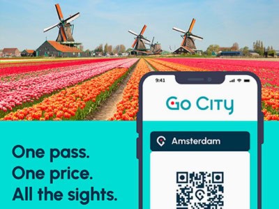 Go City Pass promotion image with USPs.