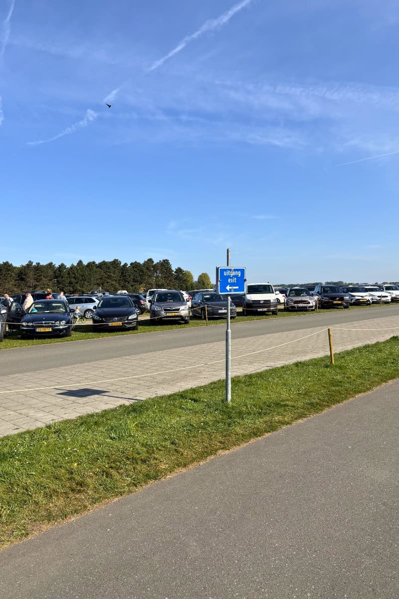 Keukenhof parking lot.