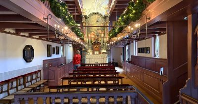 Lord in the Attic Museum catholic church inside merchants house in Amsterdam.