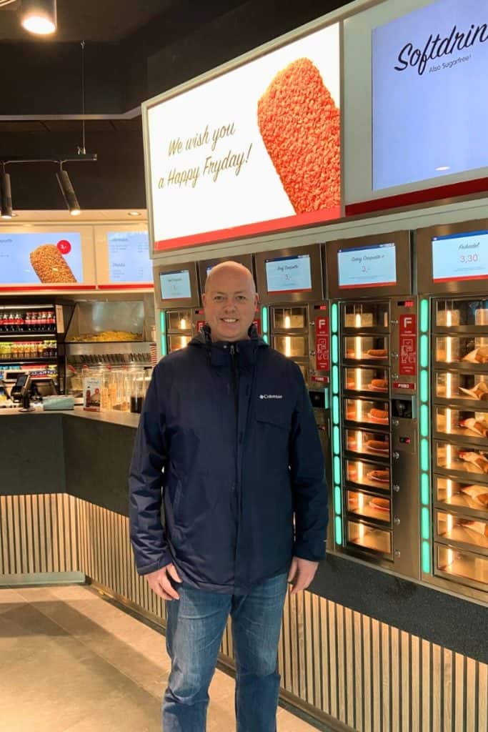 Gerrit at FEBO location Amsterdam Airport Schiphol.