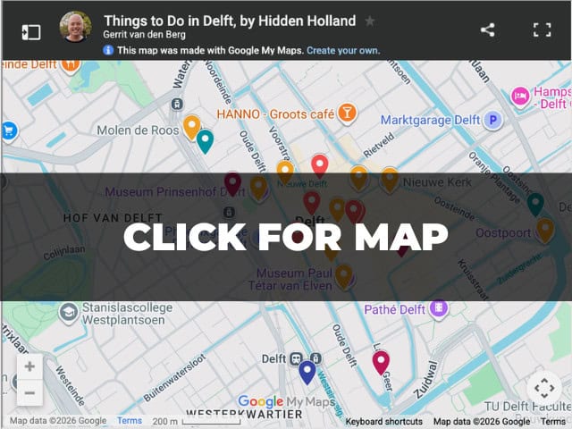 Links to Google  My Maps Things to do in Delft map.